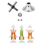 Acabamento Hidráulico Cruz De Malta Cromado Gourmet Único