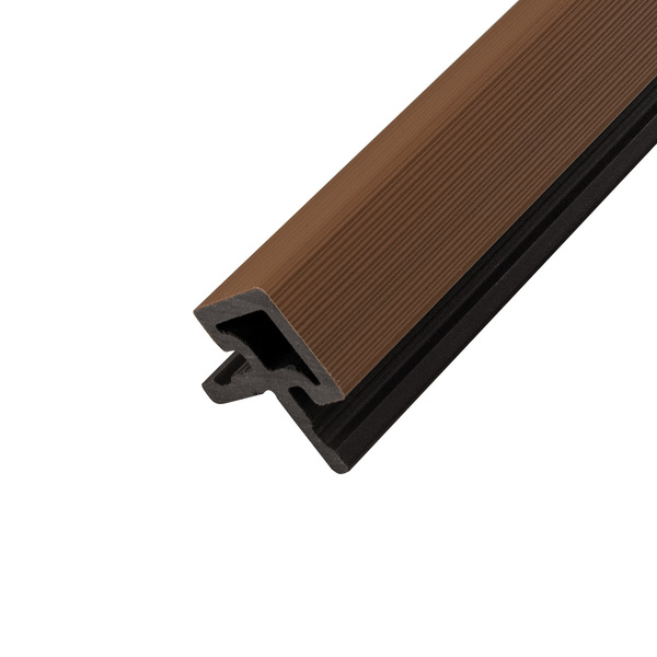 Acabamento Lateral Quina para Painel Ripado WPC Teca 290cm x