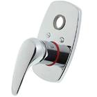 Acabamento Monocomando com desviador para Chuveiro Pressão Pequeno Civic 3/4" - 1/2" Cromado A-2994-CI Fabrimar