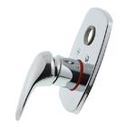 Acabamento Monocomando com desviador para Chuveiro Pressão Pequeno Civic 3/4" - 1/2" Cromado A-2994-CI Fabrimar