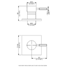 Acabamento Monocomando Chuveiro  Base Deca -  Quadra