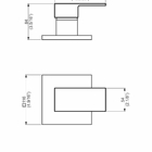 Acabamento Monocomando Chuveiro Base Deca - Flaunt