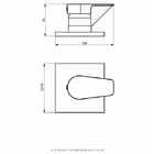 Acabamento Monocomando Chuveiro Base Deca Preto Fosco - Perfl