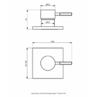 Acabamento Monocomando Chuveiro Base Docol - Quadra