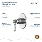 Acabamento Monocomando Chuveiro Clássico Cromado