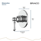Acabamento Monocomando Chuveiro Clássico Cromado