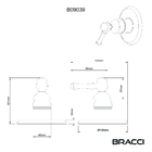 Acabamento Monocomando Chuveiro Clássico Preto