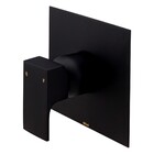 Acabamento Monocomando Chuveiro Retta Preto Fosco Fani