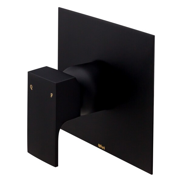 Acabamento Monocomando Chuveiro Retta Preto Fosco Fani