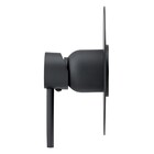 Acabamento Monocomando Chuveiro Slim Preto Fosco Fani