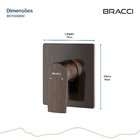 Acabamento Monocomando De Chuveiro Bronze Escovado