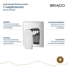 Acabamento Monocomando De Chuveiro Cromado