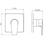 Acabamento Monocomando De Ducha Higiênica Para Alta E Baixa P