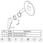 Acabamento Monocomando Docol Chess 935006 Cromado
