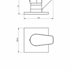 Acabamento Monocomando Dourado Fosco Base Docol - Perflex