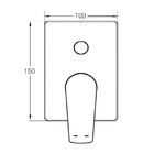 Acabamento Monocomando Ducha Celite Noronha Cr B5004cucr0