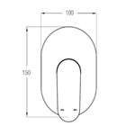 Acabamento Monocomando Ducha Riviera Cromado Celite