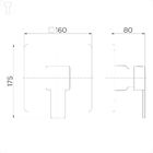 Acabamento Monocomando Para Chuveiro Baixa Pressão 3/4" Edge