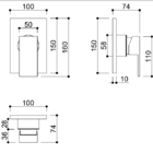 Acabamento Monocomando Para Chuveiro/banheiro/ducha Higiênica