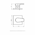 Acabamento Monocomando Para Chuveiro - Base 3/4 Docol - Baixa