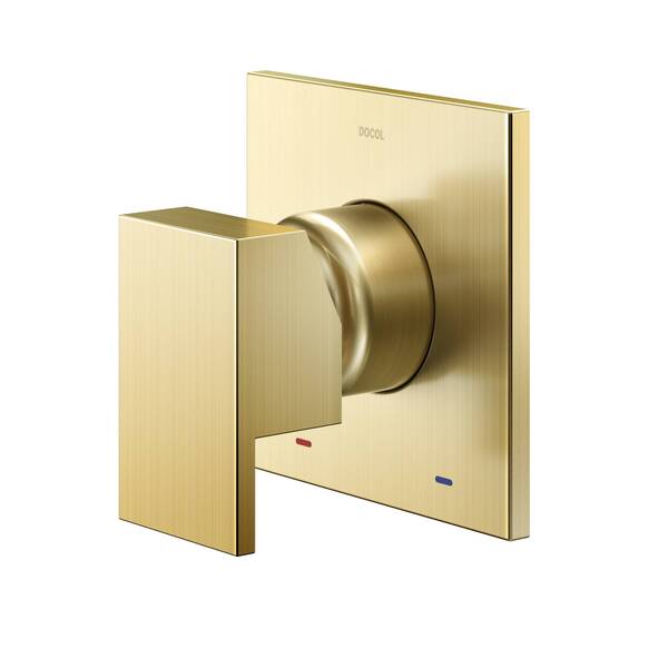 Acabamento Monocomando Para Chuveiro Docol New Edge 925943 3/4' Ouro Polido