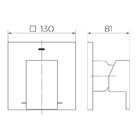 Acabamento Monocomando Para Chuveiro Docol New Edge 925972 3/
