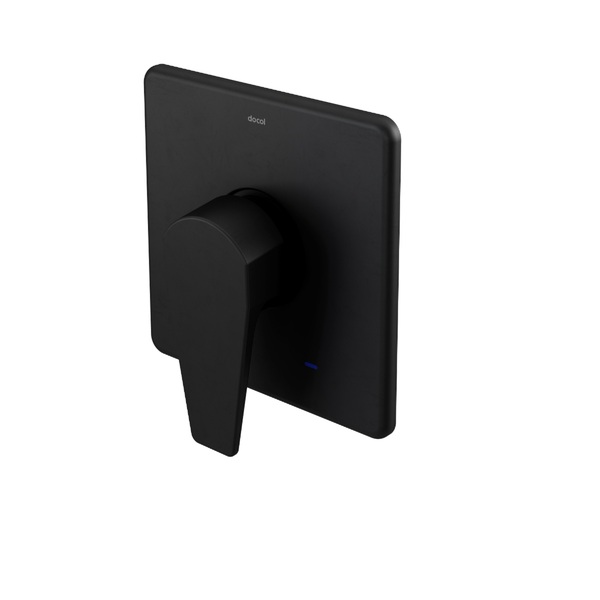 Acabamento Monocomando para Ducha Base Deca Preto Lift Ônix Docol