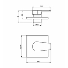 Acabamento Monocomando Para Ducha Higiênica Base Deca Rose Fo