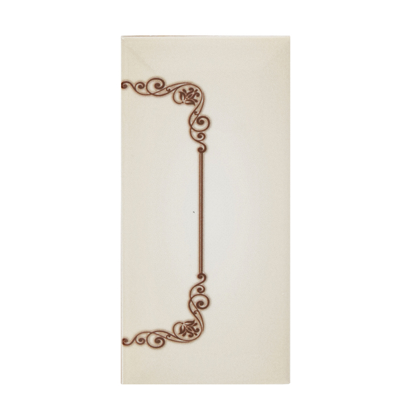 Acabamento para Número ou Letra Casa 15cm Assentado Cerâmica Bege