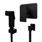 Acabamento P/ Registro Monocomando E Ducha Higiênica Black