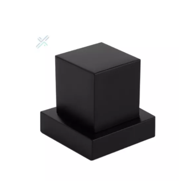 Acabamento P/ Registro Quadrado 3/4 Padrão Deca Metal Preto