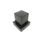 Acabamento P/ Registro Quadrado Abs Preto + Conversor Docol