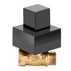 Acabamento P/ Registro Quadrado Preto Abs Padrão Docol 3/4