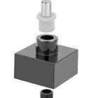 Acabamento P/ Registro Quadrado Preto Abs Padrão Docol 3/4