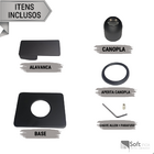 Acabamento P/registro Banheiro Monocomando Base Deca Black Ma