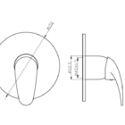 Acabamento P Registro Monocomando Chuveiro Padrão Deca Preto