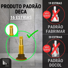 Acabamento P Registro Pressão Deca Quadrado Alavanca Dourado