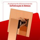 Acabamento Para Base Monocomando Rose Gold Lx4012rg - Lexxa