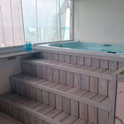 Acabamento para Deck de Plástico 240x5cm Areia Gris Rústico In Brasil