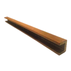 Acabamento para Deck de Plástico 240x5cm Itauba Rústico In Brasil