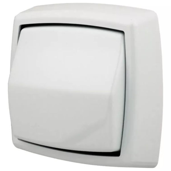 Acabamento Para Descarga Na Cor Branca