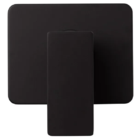 Acabamento Para Monocomando Chuveiro Quadrado Preto Fosco Bas