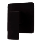 Acabamento Para Monocomando Chuveiro Quadrado Preto Fosco Bas
