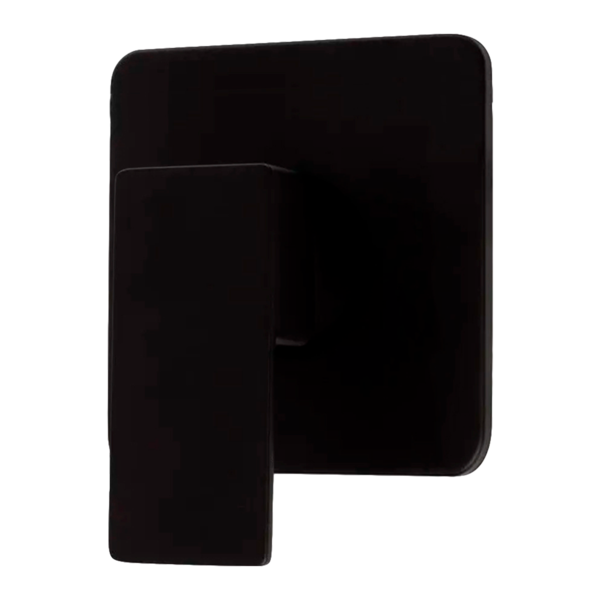 Acabamento Para Monocomando Chuveiro Quadrado Preto Fosco Bas