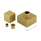 Acabamento Para Registro 1.1/4 1.1/2 50mm Quadrado Dourado Fo