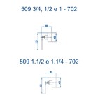 Acabamento Para Registro 3/4 Polegada Living Clássica 702 Bru