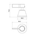 Acabamento Para Registro Atria Matte Meber Preto Matte