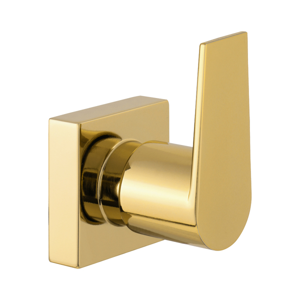 Acabamento Para Registro Banheiro Alavanca Quadrado Dourado B