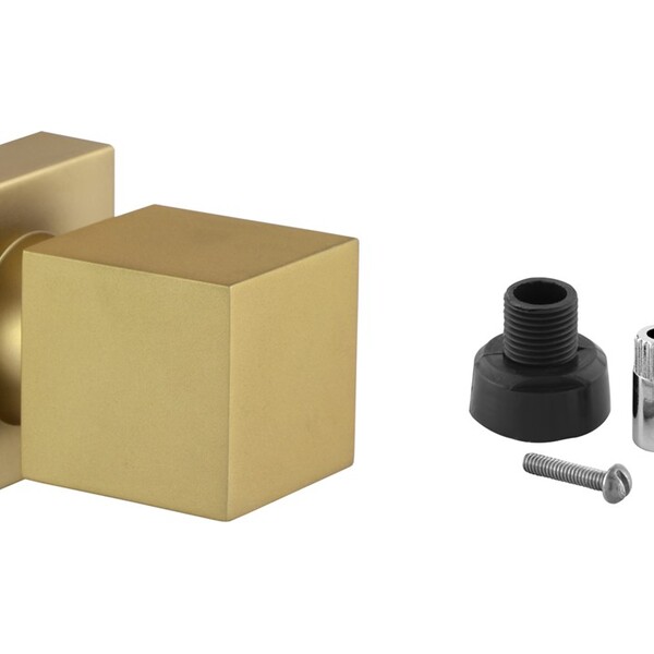 Acabamento Para Registro Banheiro Quadrado Dourado Fosco Chuv