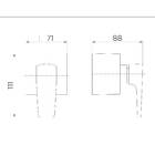 Acabamento para Registro Base Deca 1.1/2" Lift Ônix Docol